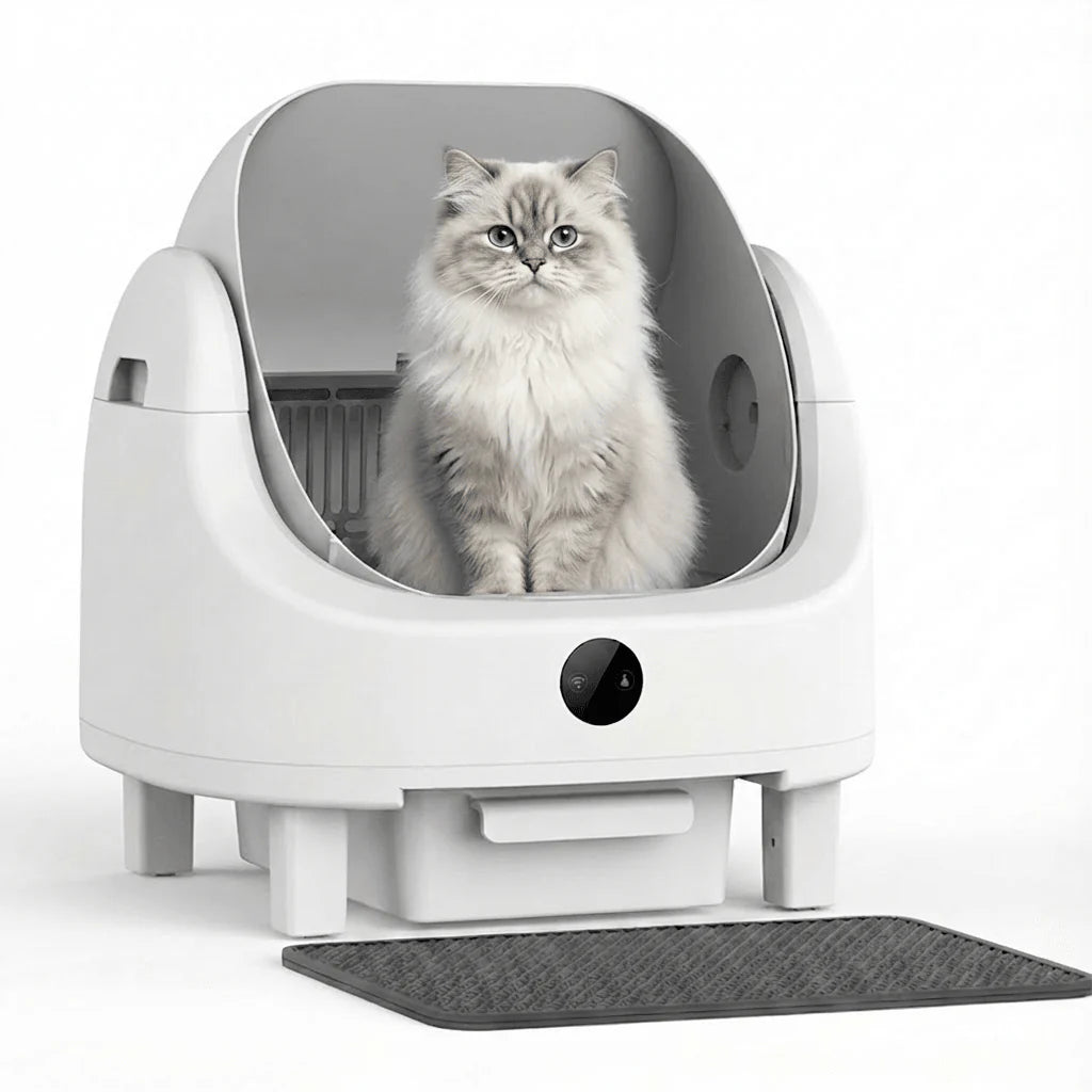 HBZH-ICB-20 Open-Top Smart Cat Litter Box | App-Controlled & Large Capacity (US/EU Stock) - HEYBO