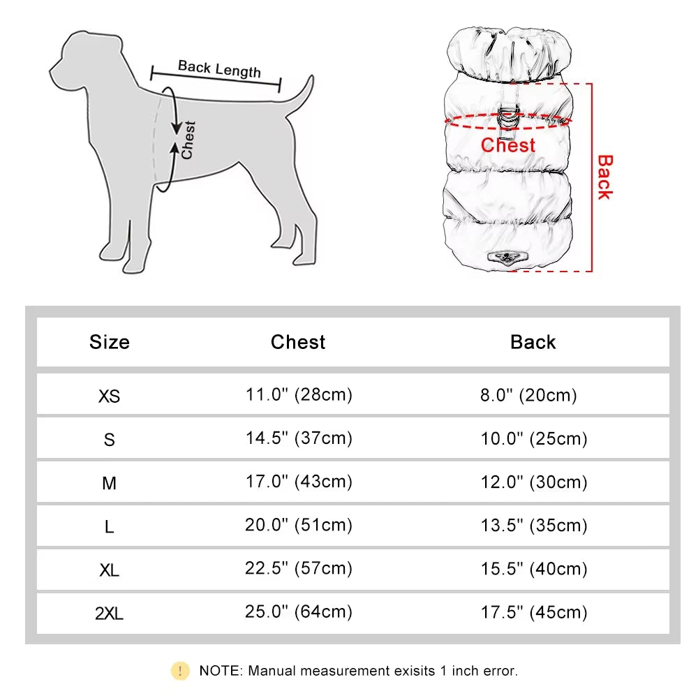 SnuggleFit Winter Pet Jacket – Soft, Stylish Warmth for Small to Medium Dogs & Cats